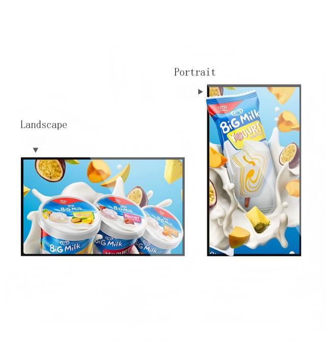 Ultra Thin Super Slim Display Indoor Digital Display Screen